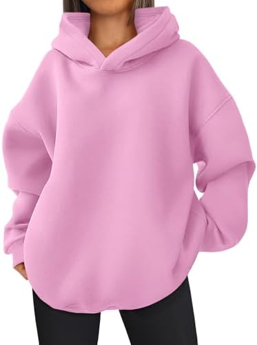 Womens Oversized Hoodies Comfrt Sweatshirts Cute Outfits Pink