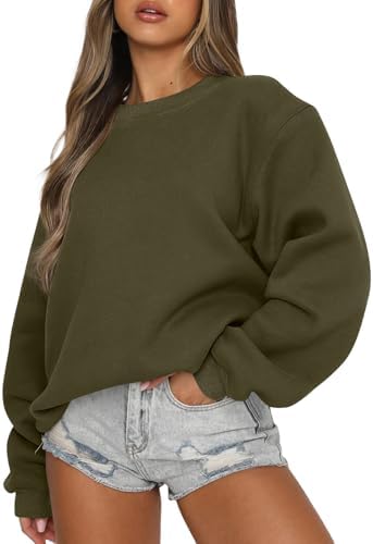 Womens Sweatshirts Oversized Crewneck Y2K Fleece Hoodies...